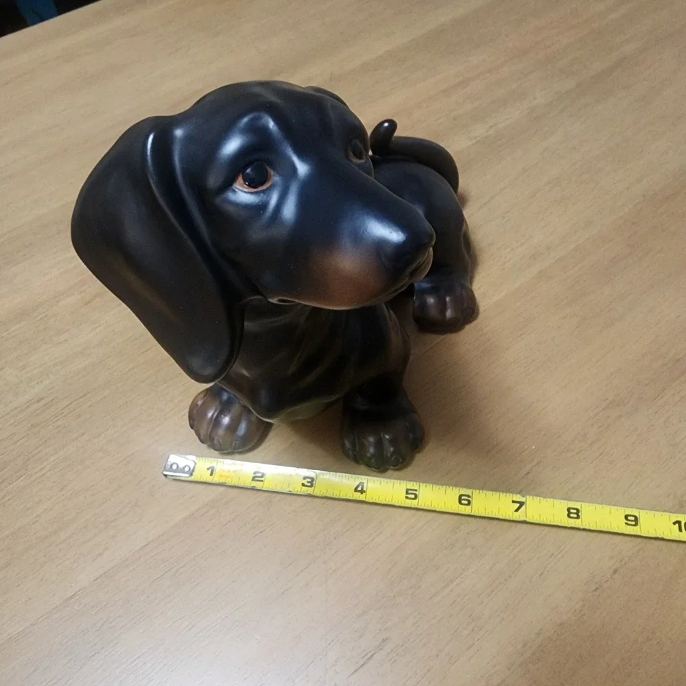 Vintage Dachshund Weiner Dog Ceramic Figurine Stamped Japan 11